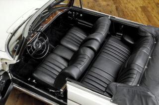 BEST OF ITS CLASS. The Mercedes Benz 300 SE of the W112 series marked a new era for the brand in the early 1960s. Thanks to elaborated technical features it set new standards in its class. This 1963 convertible version is one of just 708 built and comes in its original and timeless white-on-black colour configuration and with its ‘matching numbers’ engine. Later the car underwent an extensive, well documented restoration at great expense in Germany. It still impresses today in excellent condition and is ready to provide a sophisticated vintage car experience with up to 4 passengers ! Our attractive asking price is now EUR 169,000 (VAT not to be shown).
#mercedes #mercedesbenz #classicmercedes #vintagemercedes #mercedesw112 #classicdriver #classiccars #carphotography #classiccartrader #drivetastefully #carpassion