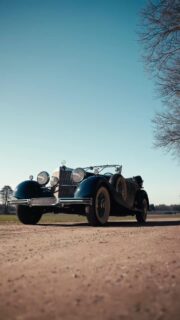 TRIPPLE BLUE SUPERCHARGED. We are always delighted when we have a rare supercharged Mercedes for true connoisseurs like our 500 K Cabriolet B. This 1935 example was delivered new in Poland and made its way to the US after the war and its further history is also largely known. The pre-war car has still its original engine and is in excellent condition. It still benefits from the comprehensive restoration in Germany from 2009 to 2013 and impresses with its attractive colour scheme in triple dark blue - paintwork, leather interior and soft top. Let’s fall in love with this supercharged beauty of the 1930s.⁣
⁣
#mercedes #mercedesbenz #classicmercedes #vintagemercedes #mercedes500k #mercedes500kcabriolet #prewarmercedes #classicdriver #classiccars #classiccartrader #drivetastefully #carpassion